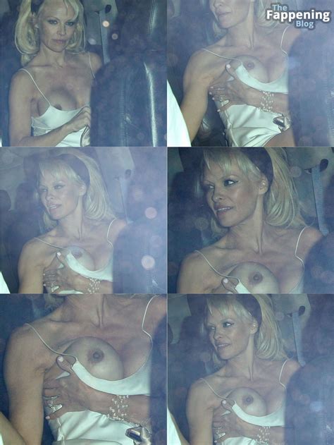 Pamela Anderson Flashes Her Nude Boob 18 Photos OnlyFans Leaked Nudes