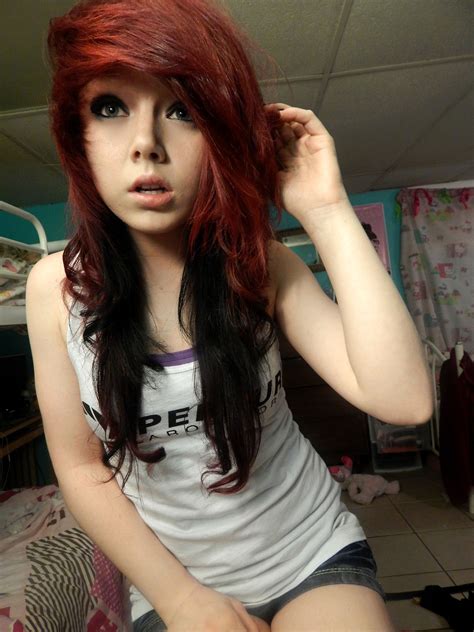 #red & #black #dyed #scene #hair #pretty | Scene hair, Edgy hair, Hair