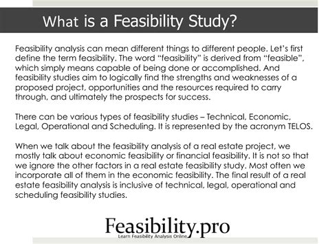 Feasibility Study Template Ppt