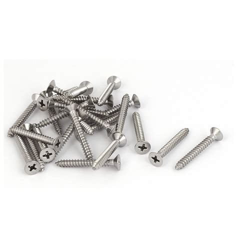 316 Stainless Steel Phillips Pan Head Self Tapping Screws Bolts 25pcs