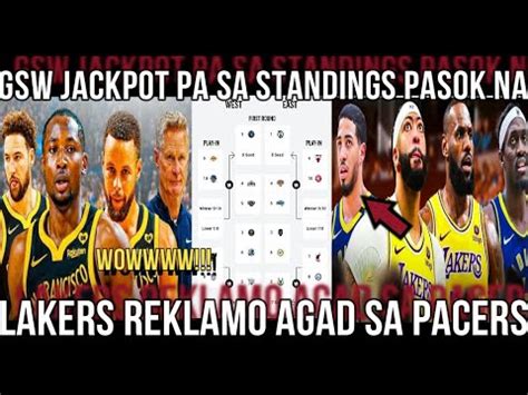 Wow Gsw Jackpot Pa Sa Standings Pasok Na Lakers Reklamo Agad Sa