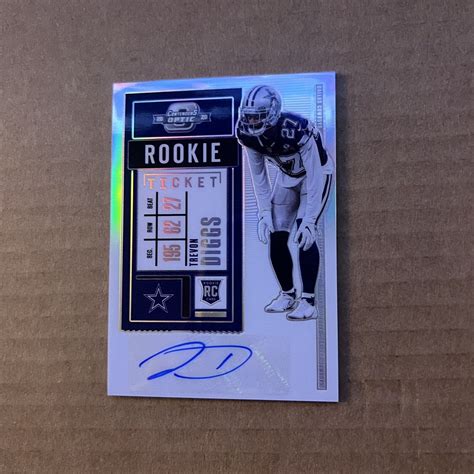 2020 Panini Contenders Optic Football Trevon Diggs Rookie Ticket Auto