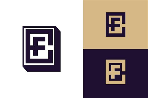 Premium Vector Monogram Letter Ef Or Fe With Modern Style Good For