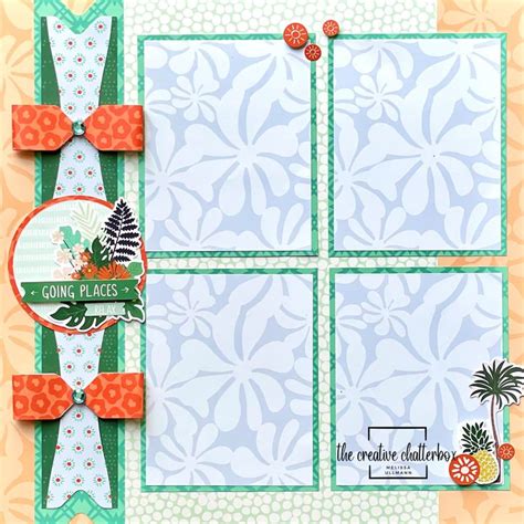 Tropic Time Scrapbooking Layout Created By The Creative Chatterbox