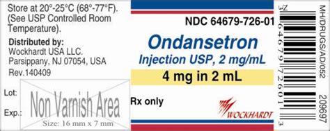 Prescribing Information Ondansetron Injection Usp