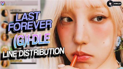 G I DLE Last Forever Line Distribution YouTube