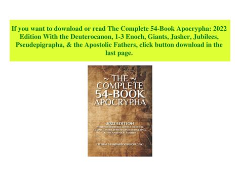 Ppt Read The Complete Book Apocrypha Edition With The