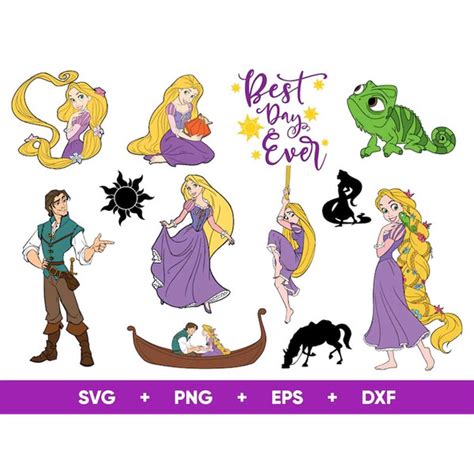 Rapunzel Svg Tangled Png Layered Digital Vector File Rapu Inspire Uplift