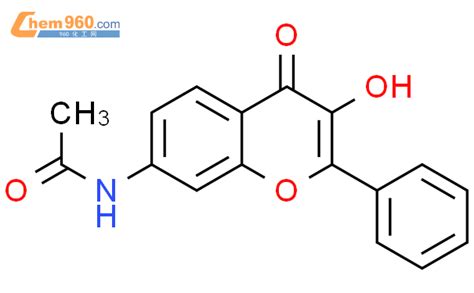 109090 66 6 Acetamide N 3 Hydroxy 4 Oxo 2 Phenyl 4H 1 Benzopyran 7 Yl