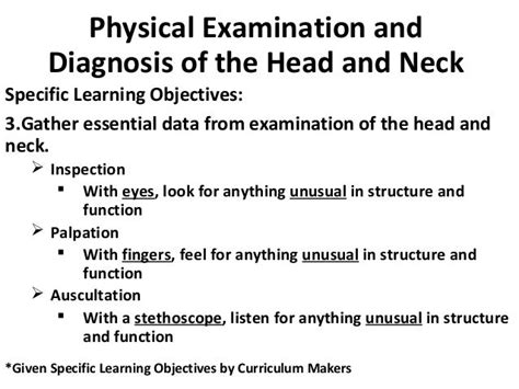 Physical Examination And Diagnosis Of The Head And Neck Rojoson 1