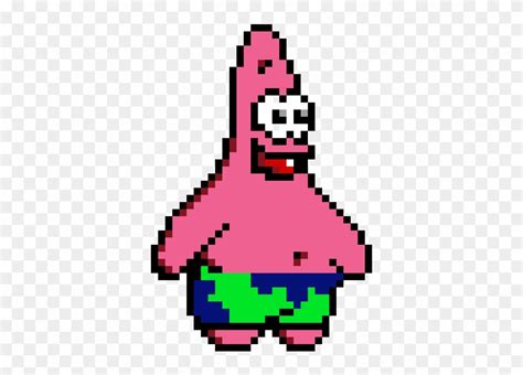 Patrick Star - Pixel Art Patrick Star Clipart (#1837560) - PinClipart