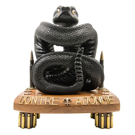 Jet Black Rattlesnake on Teak – House of Whitley