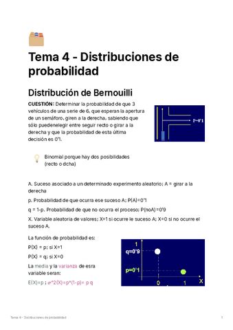 Tema Distribuciones De Probabilidad Pdf