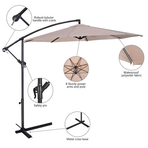 An Illustrated Guide To The Parts Of An Offset Umbrella