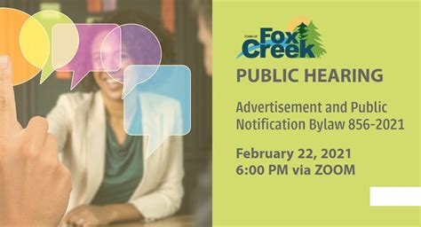 Public Hearing Advertising And Public Notification Bylaw 856 2021