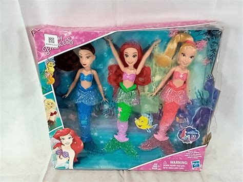 Disney Princess Ariel And Sisters Fashion Dolls 3 Pack Of Mermaid Dolls