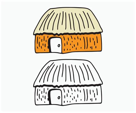 Papuan Traditional Hut House 22774251 Vector Art At Vecteezy
