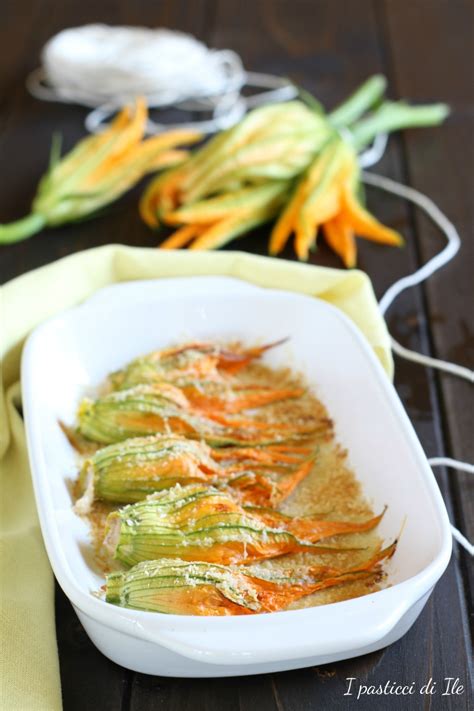 Fiori Di Zucca Gratinati Ripieni Di Tonno E Formaggi Fiori Di Zucca Al