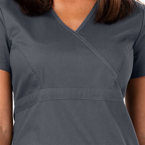 Dickies Eds Signature Womens Contemporary Mock Wrap Scrubs Top Scrubs4us I Trends Snj