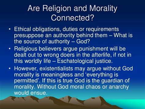 Relationship Between Morality And Religion