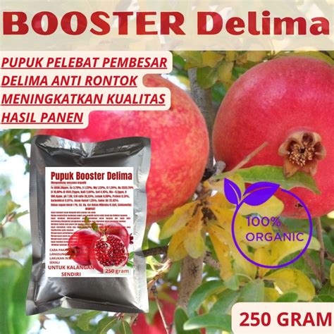 Jual Pupuk Organik Booster Perangsang Dan Pelebat Buah Delima Agar