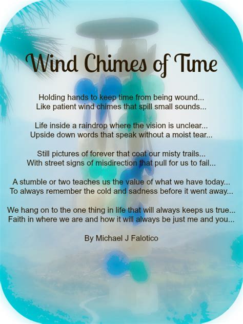 "Wind Chimes of Time" - Poetry by Michael J. Falotico