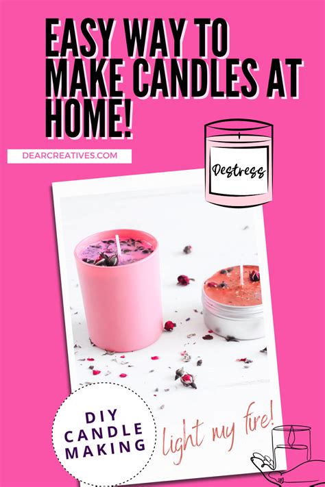 DIY Candle Making + DIY Candle Making Kit Dear Creatives