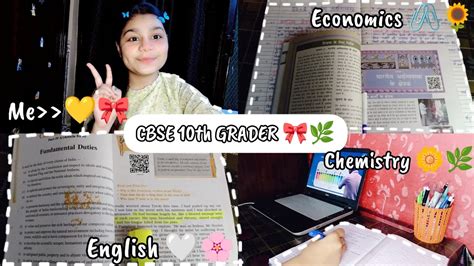 Morning Study Vlog As A Th Grader Cbse Th Student Youtube