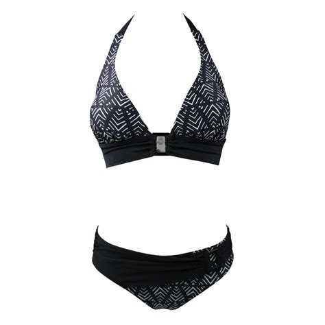 Sort og hvidt bikini sæt Lentiggini bikini sæt Sass dk