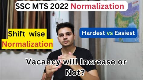 SSC MTS 2022 Normalization Shift Wise Rank Iq Data With Easy And Hard