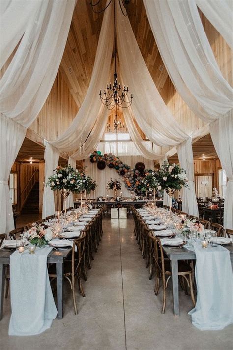 30 Chic Rustic Barn Wedding Reception Ideas