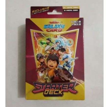 Jual Boboiboy Galaxy Card Starter Deck Shopee Indonesia