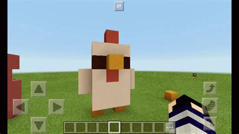 Minecraft Como Fazer Uma Estatua De Galinha No Minecraft Pe YouTube