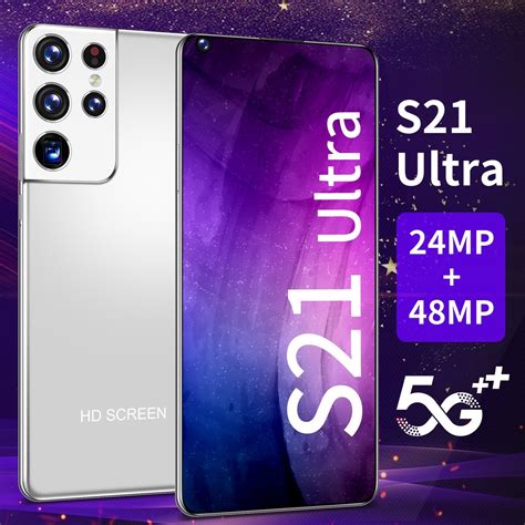 New S21u 8GB+256GB Smartphone 7.3 Inch Android 10.0 Telephone ...