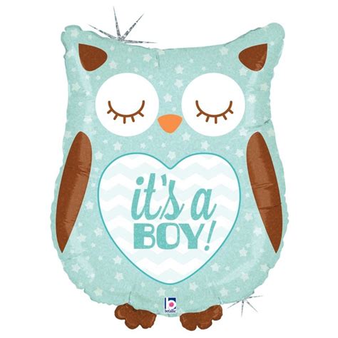 Palloncino per nascita bambino - Gufetto It's a Boy! - Aurora Fun & Play