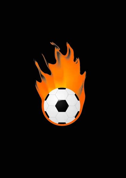 Soccer Ball On Fire Stock Vector Image By ©bienchen 197932450