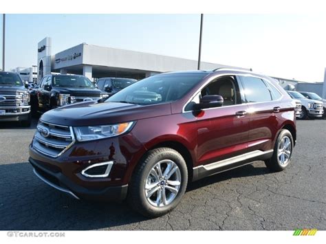 Burgundy Velvet Metallic 2017 Ford Edge SEL Exterior Photo 117022928