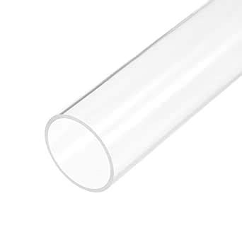 Amazon Uxcell Clear Rigid Acrylic Pipe 46mm 1 13 16 ID X 50mm 2