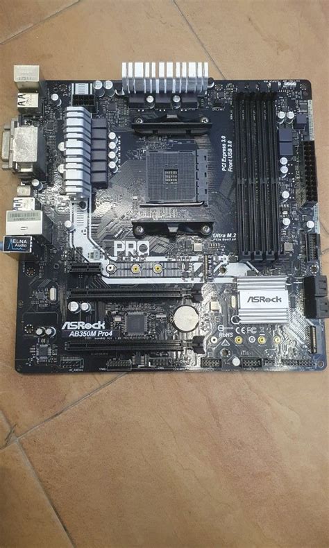 Asrock Ab350m Pro4 Computers And Tech Parts And Accessories Computer Parts On Carousell