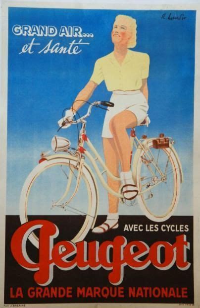 Posters 4 auction en 2020 Velo dessin Affiches rétro Vélo image