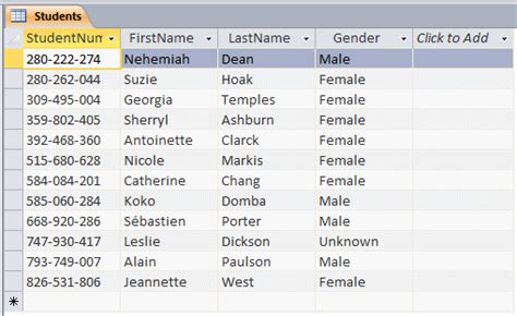 Vba For Ms Access Lesson The Records Of A Database