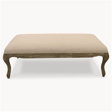 St Just Taupe Padded Coffee Tablefootstool