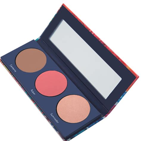 Paleta De Maquillaje Rubor Con Iluminador Y Contorno Luegopago