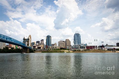 Downtown Cincinnati Skyline Buildings Photograph by Paul Velgos - Fine ...