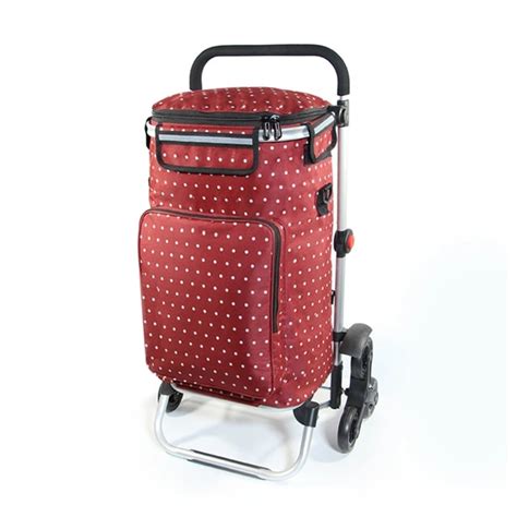 Chariots De Courses Pliable Femmes Panier Sac Portable Panier Chariot