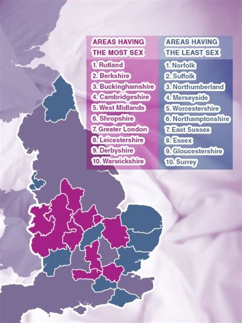 Map Of Uk Sex Hotspots Which Areas Are Having The Most Action The