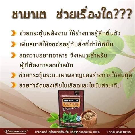 สงฟร โปรพเศษ 4 แถม 3 ชามาเต MACHER TEA YERBA MATE Macher tea ชามาเช