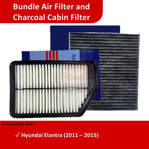 Bundle Air Filter And Charcoal Cabin Filter For Hyundai Elantra 2011