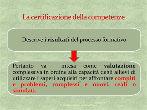 La Certificazione Della Competenze Ppt Scaricare