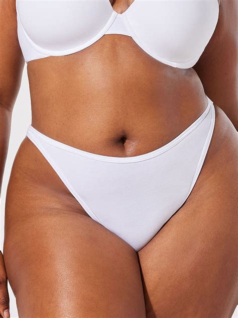 Cotton Essentials String Bikini Panty In White Savage X Fenty Uk